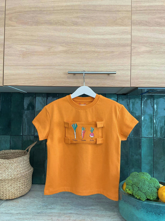 T-shirt Devinettes Légumes Orange