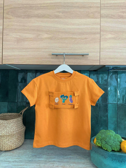 T-shirt Devinettes Légumes Orange